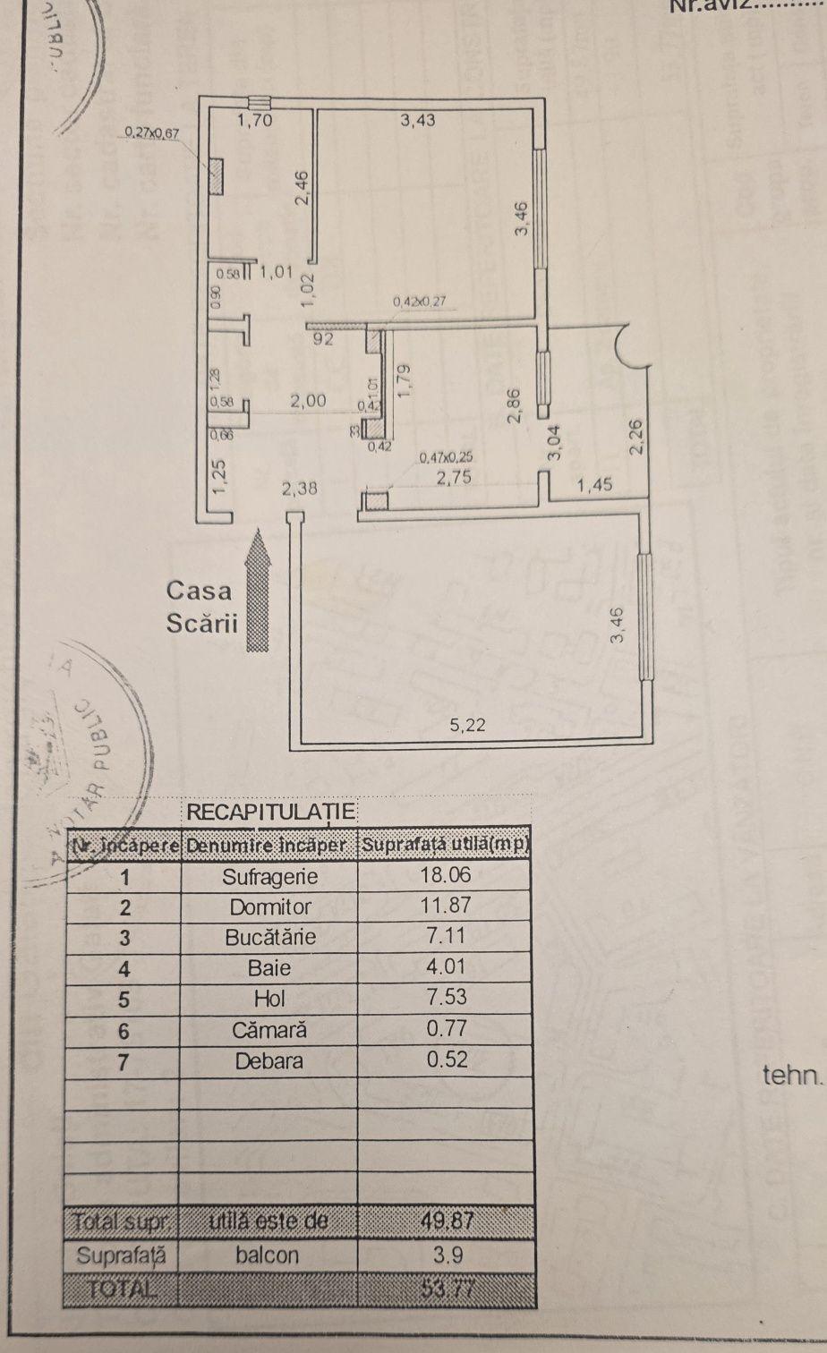 Vand apartament 2 camere - imagine 1