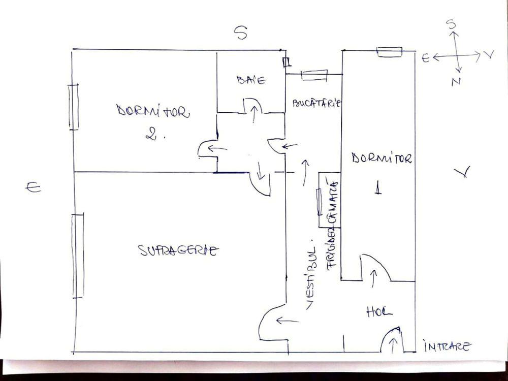 Proprietari -  Vindem apartament 3 camere, Etaj 2, Arad, Cocorilor UTA > Potrivit Studenți medicină.