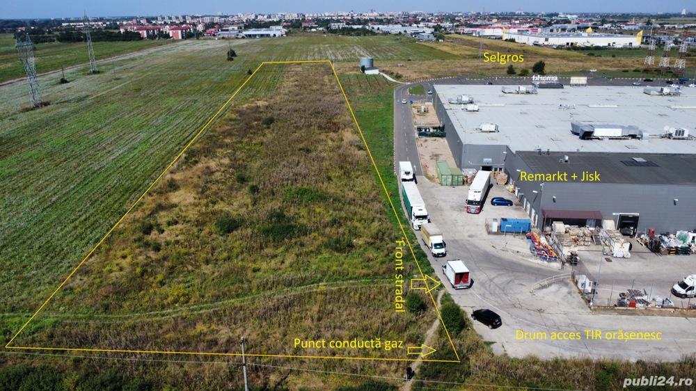 Vând 1HA teren construibil lângă Selgros si Real Remarkt, Arad