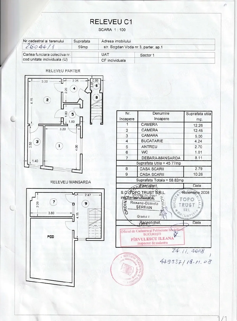 Teren cu imobil demolabil sector 1 Bucuresti