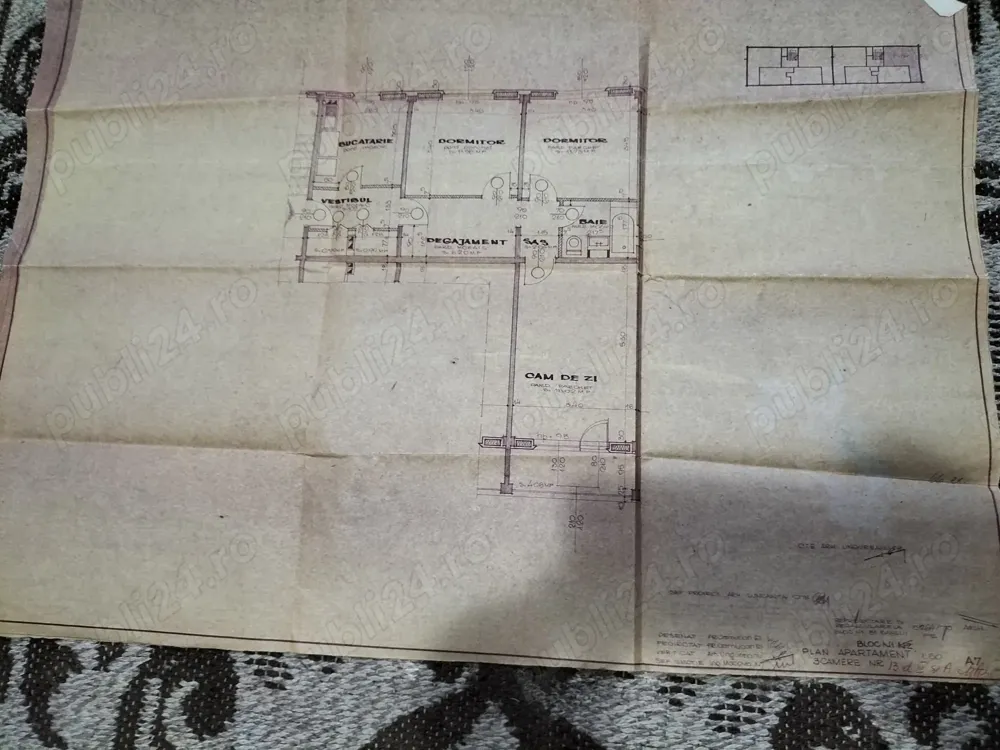 Apartament 3camere zona MIRCEA CEL BĂTRÂN