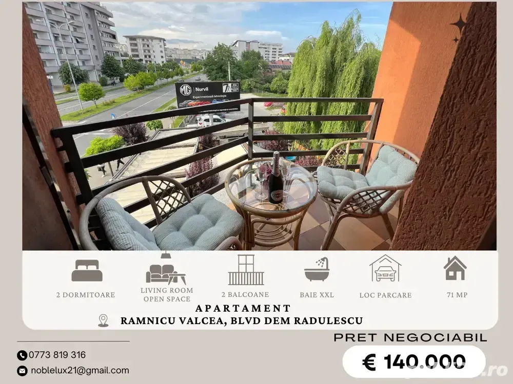 Apartament |3 camere|Dem Radulescu|71 mp| Loc Parcare | Etaj 2 4 - imagine 1