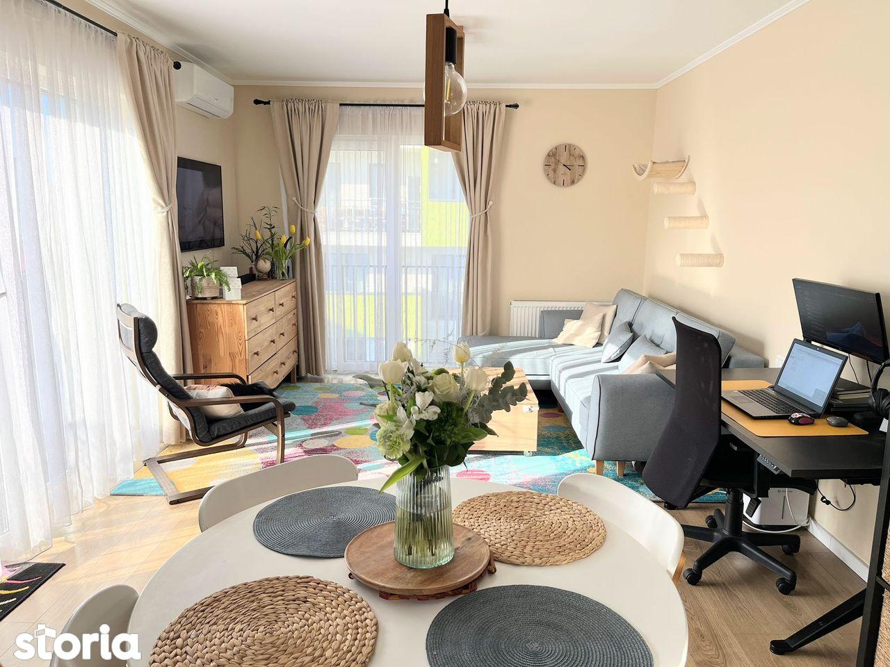 Apartament 2 camere 53 mp, Terasă 16 mp, Parcare subterană, Etaj 4/7 - imagine 1