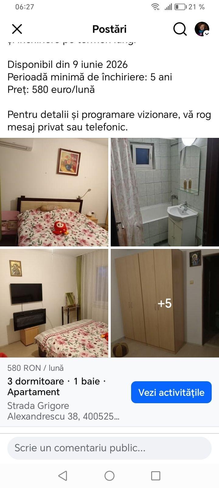 3 camere zona linistita Manastur