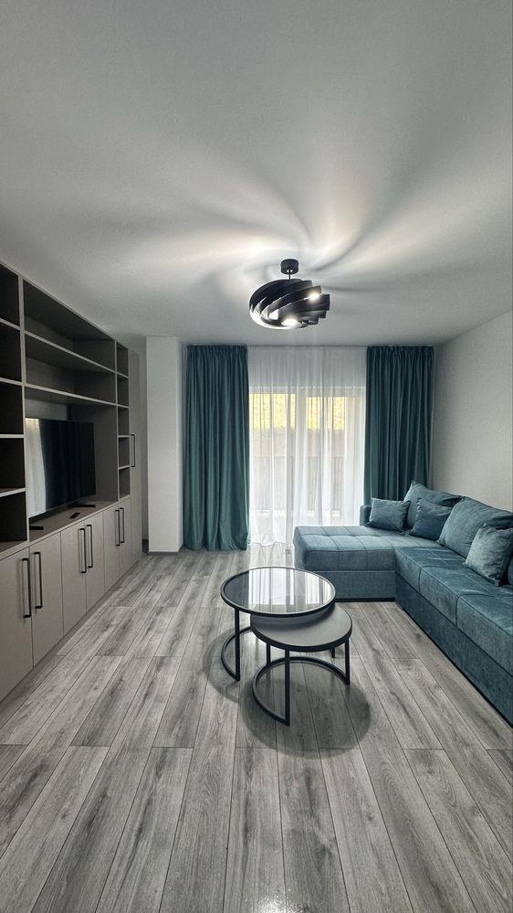 Apartament cu 2 camere, 65 mp, et.1, complet mobilat