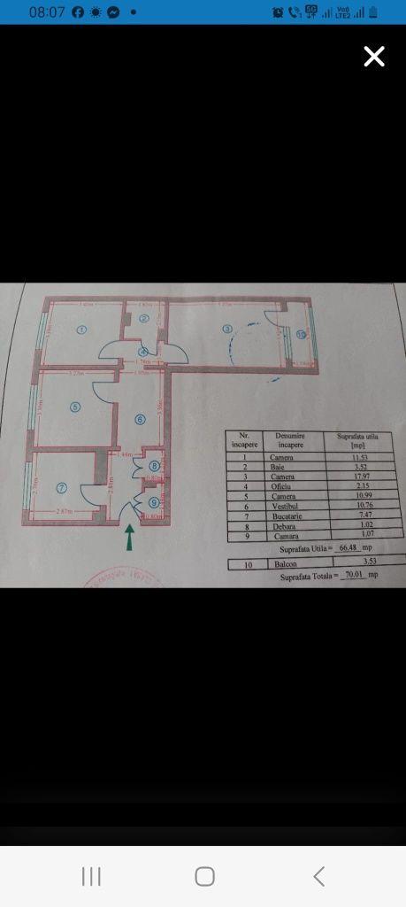 Apartament 3 camere Doamna Ghica