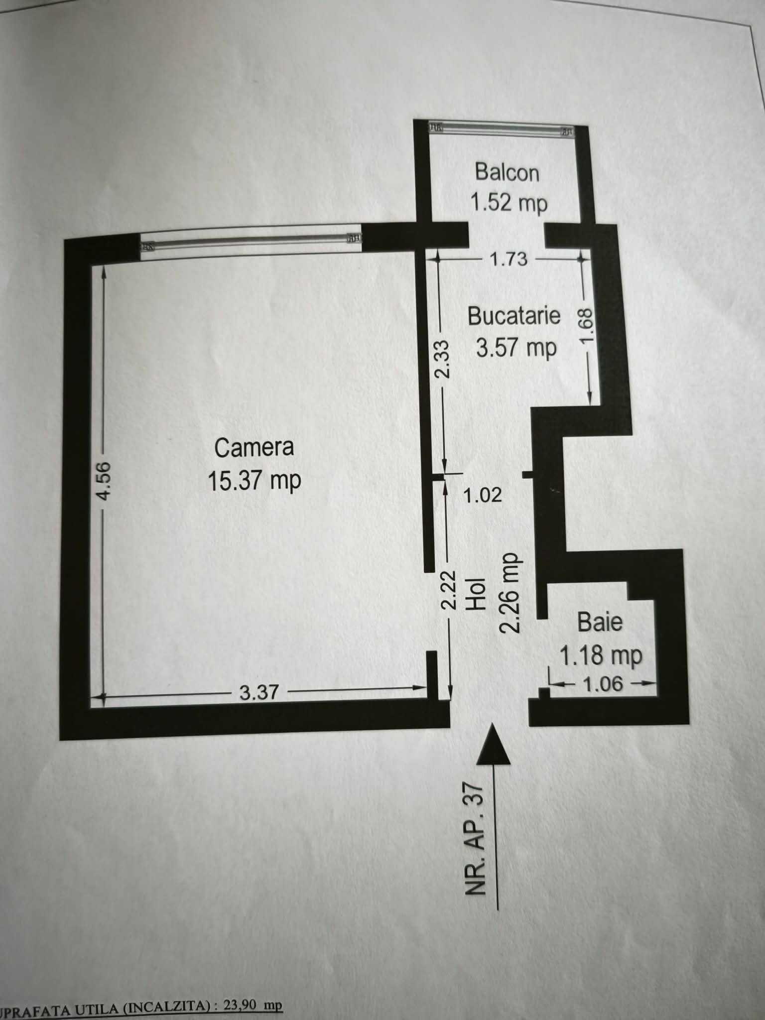 Apartament cu 1 camera - imagine 1