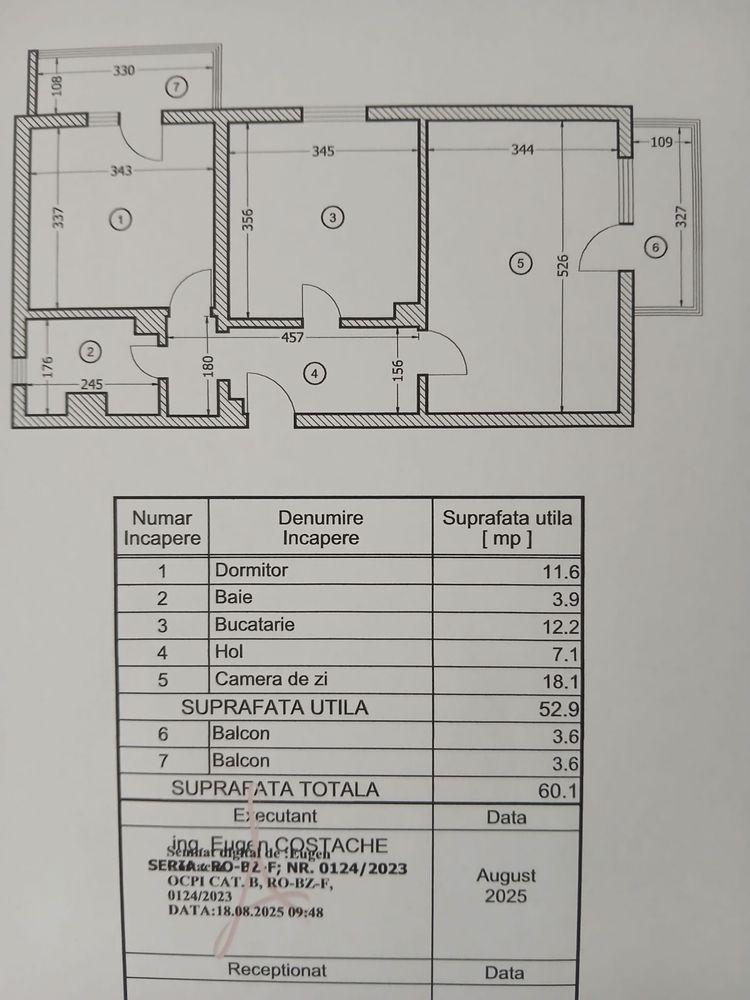 Apartament 2 camere decomandat confort 1 sporit 60 mp, in Dorobanti 1, langa Biserica Sf. Nicolae