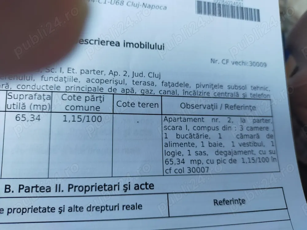 Vând ap 3 camere conf 1 - imagine 1