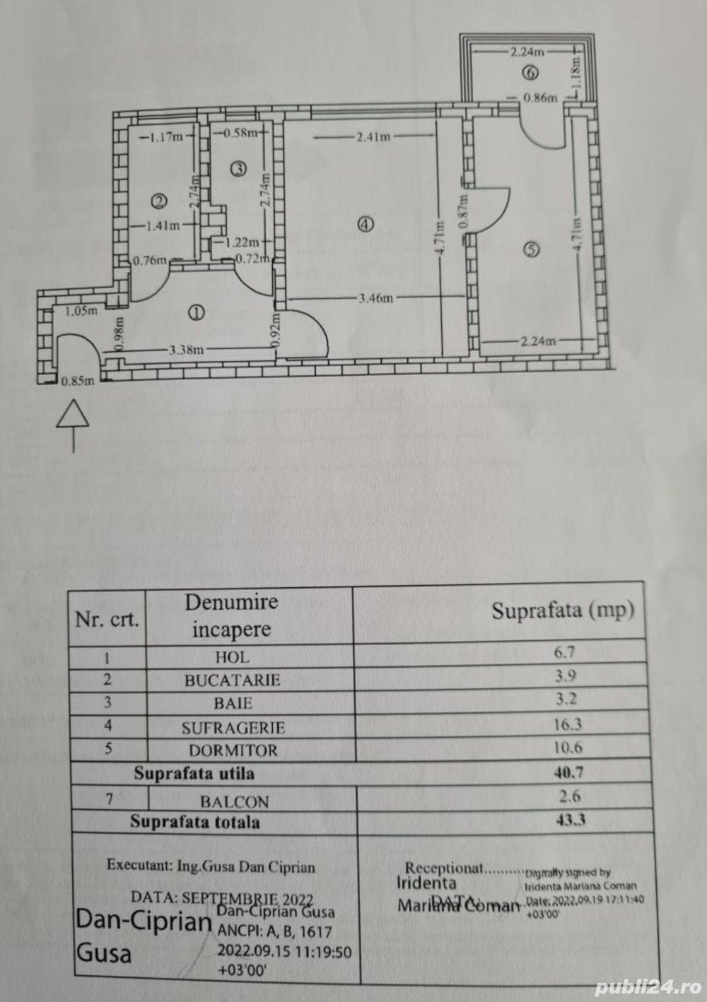 Apartament 2 camere central.