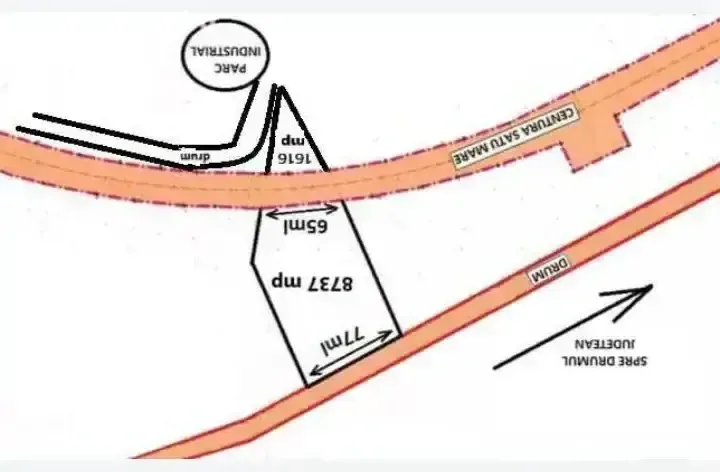 Teren de vanzare extravilan pe centura