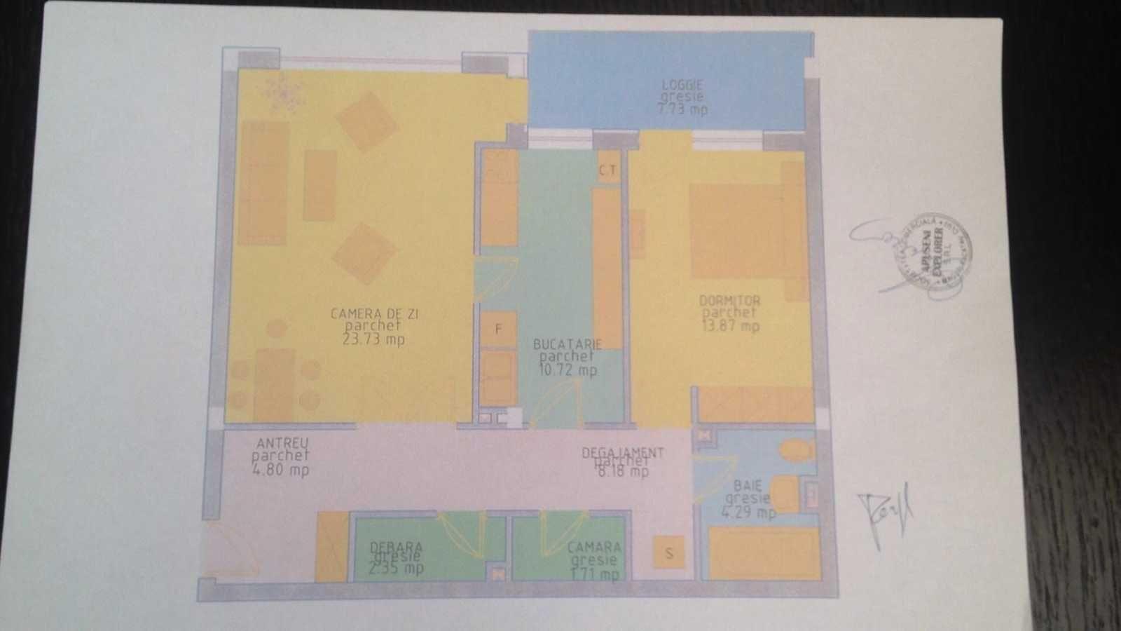 Apartament cu 2 camere, 70mp utili + Parcare subterana – Baciu, Zona Regal - imagine 1