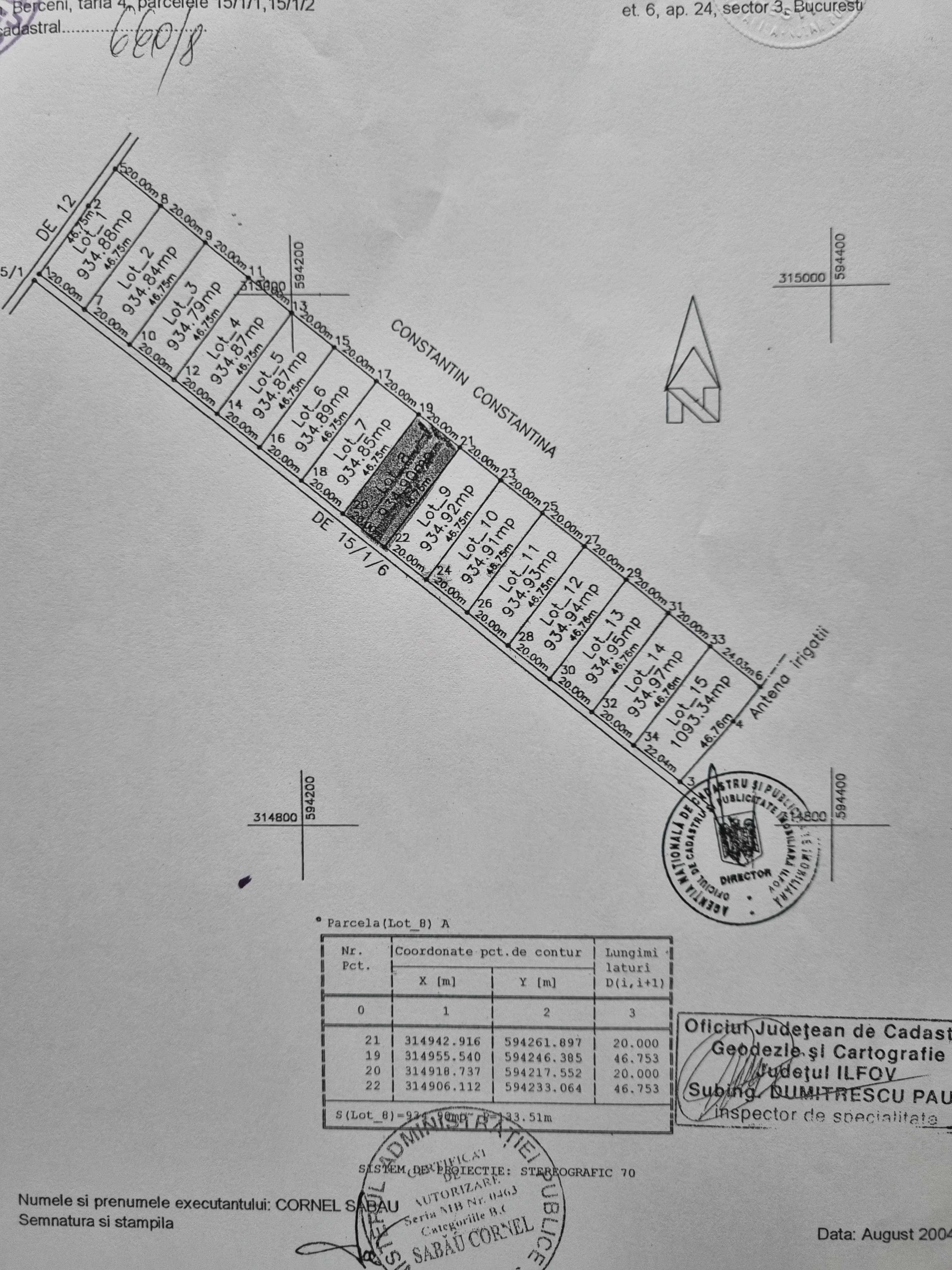 Vand 2 terenuri de 960 mp fiecare, pe strada Bistrita, comuna Berceni - imagine 1