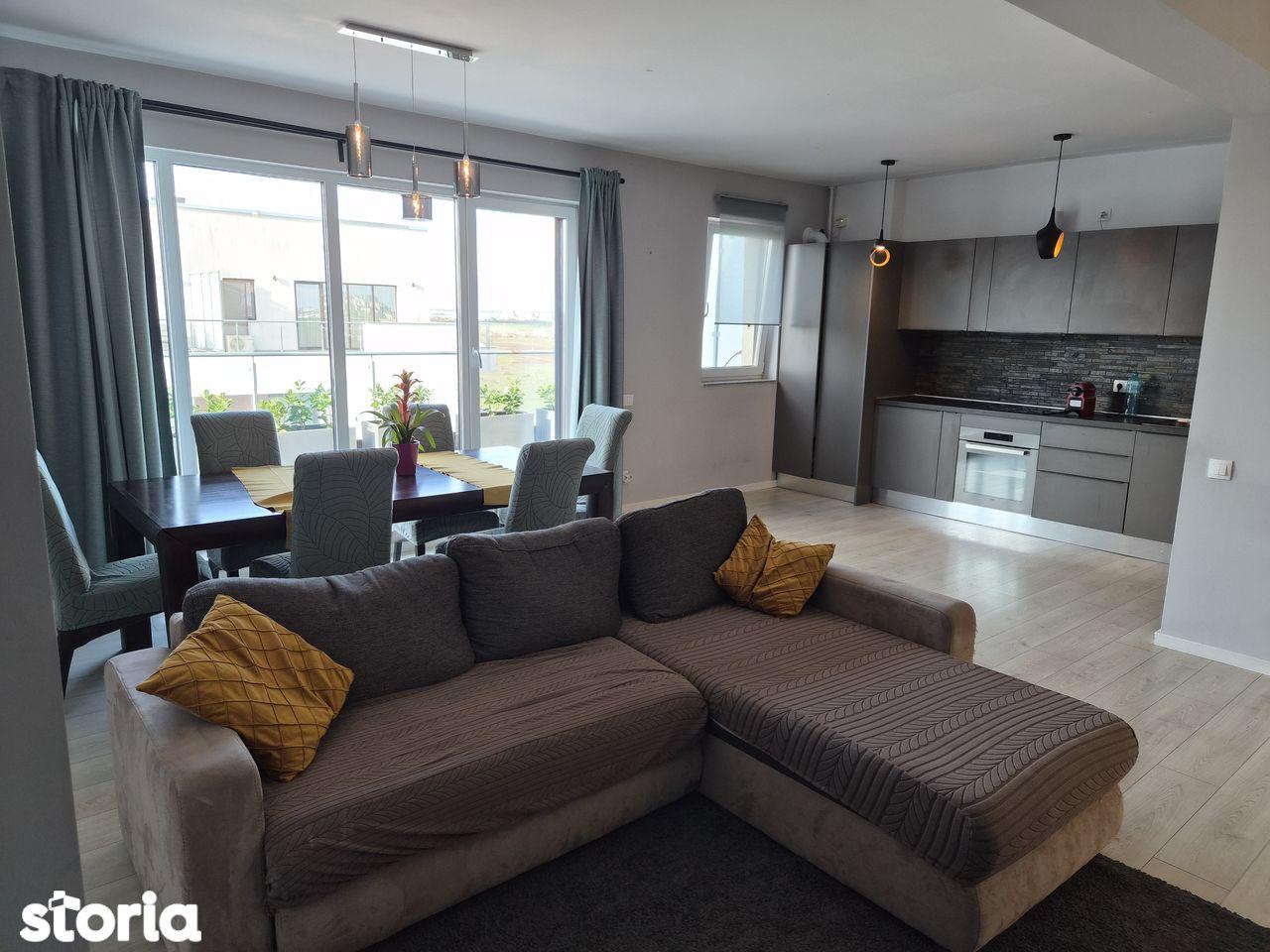 Inchiriez apartament 3 camere tip penthouse cu o terasa generoasa - imagine 1