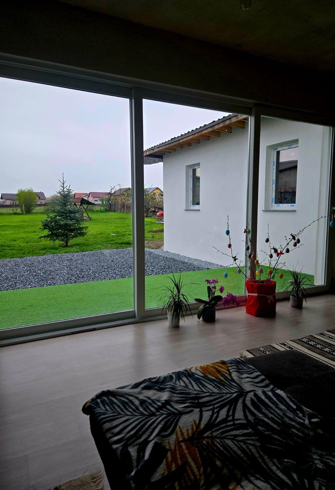 Casa cu 10 ari de teren pe Aleea Dumbravii la asfalt!