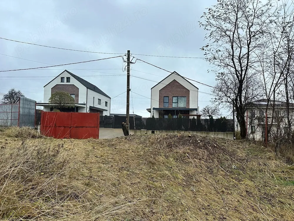 Vând teren intravilan, Feleacu, front 14,5 m, CU construire casă sau duplex - imagine 1
