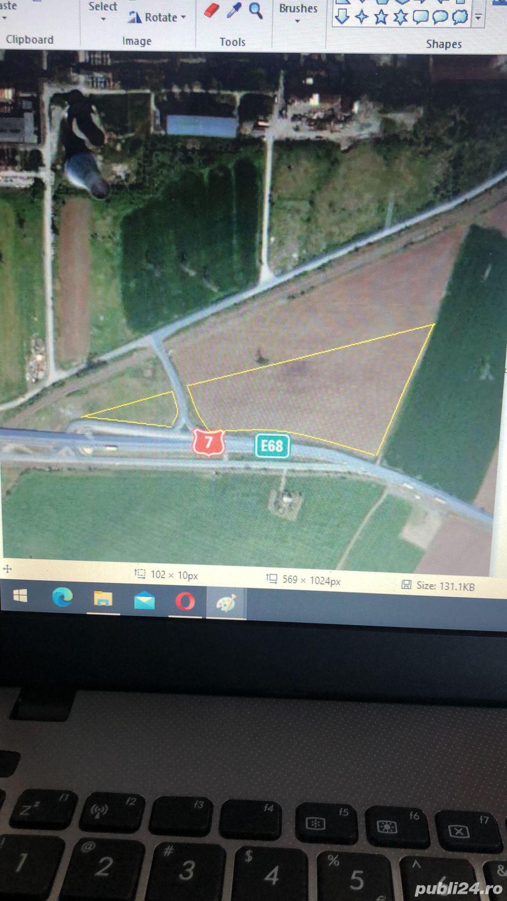 Vand teren pe CENTURA zona Cet cu FS de 50 m la DRUM ASFALTAT, Puz Aprobat - imagine 1