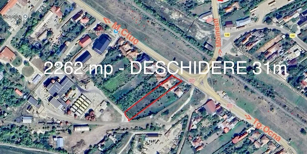 2262mp Teren Intravilan   DN12A Comănești   Deschidere 31m   Casă + Anexa