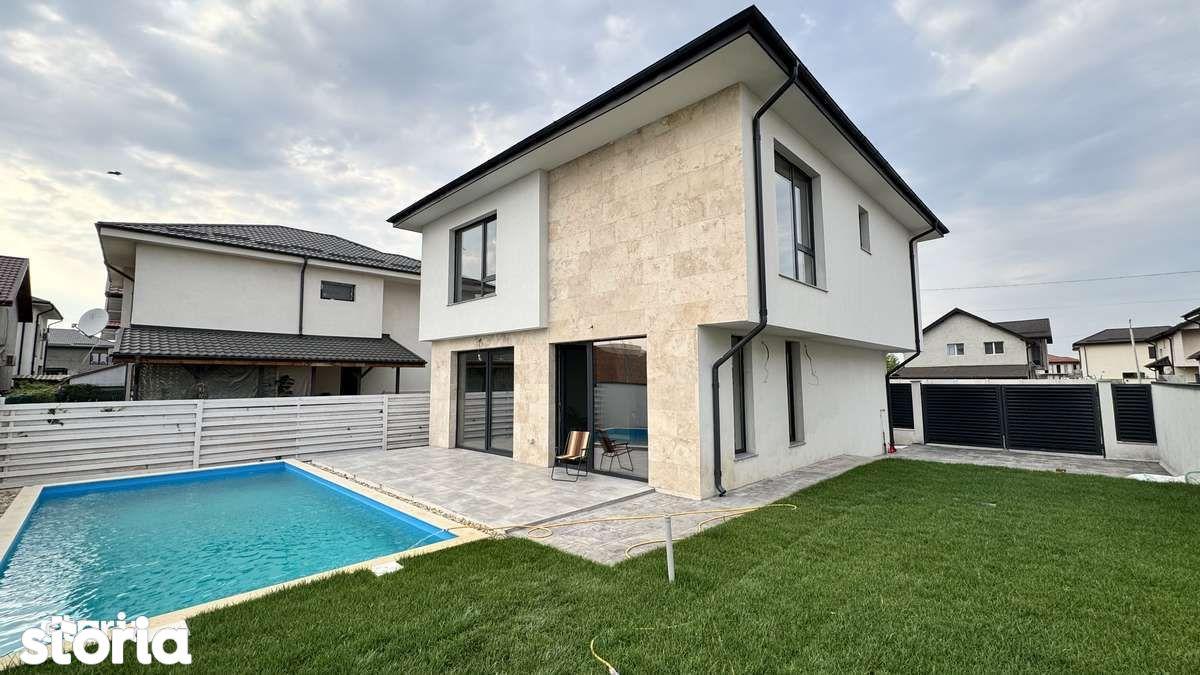 Oferta Aprilie - Casă nouă de vânzare în Tunari – 3 dormitoare,piscină