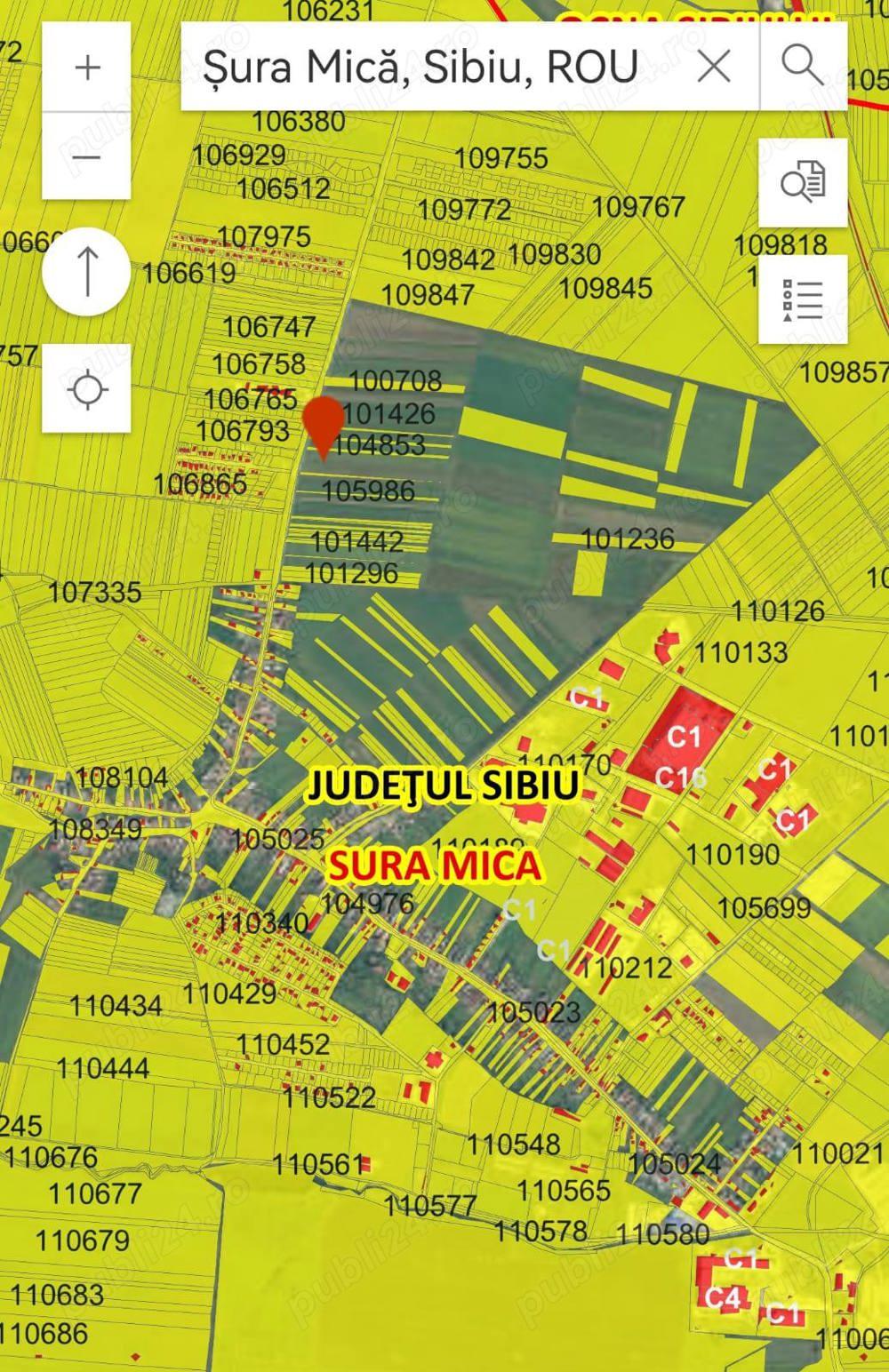 2900 mp intravilan Șura Mică