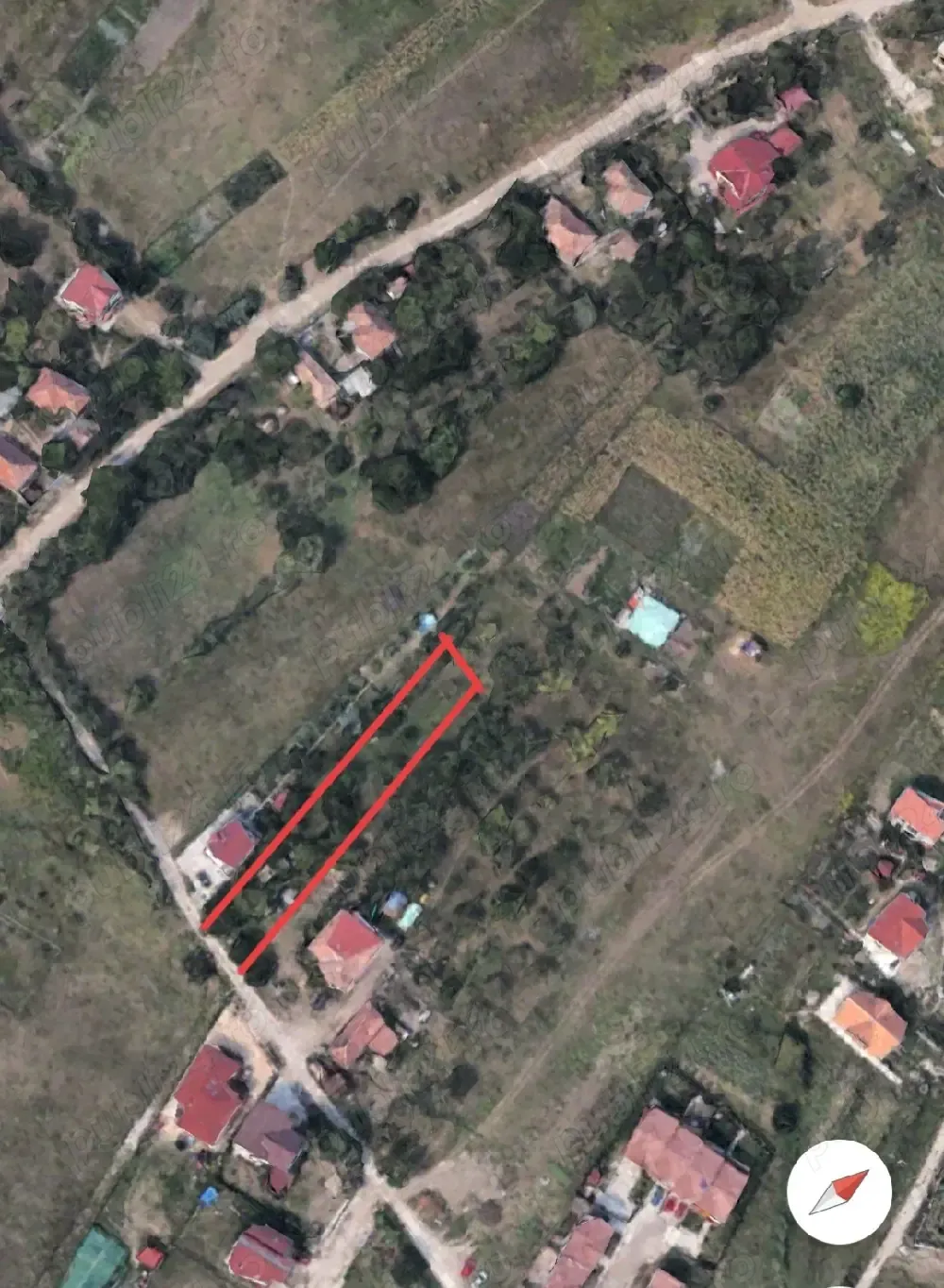 PF vând 1500mp la strad teren intravilan pentru construcții - imagine 1