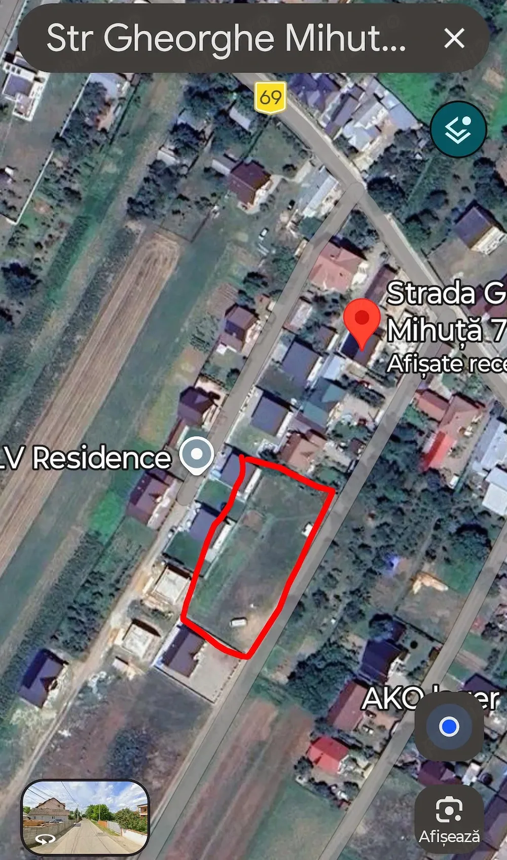 Teren intravilan Lisaura, com Ipotești 1612 mp, ideal investiție