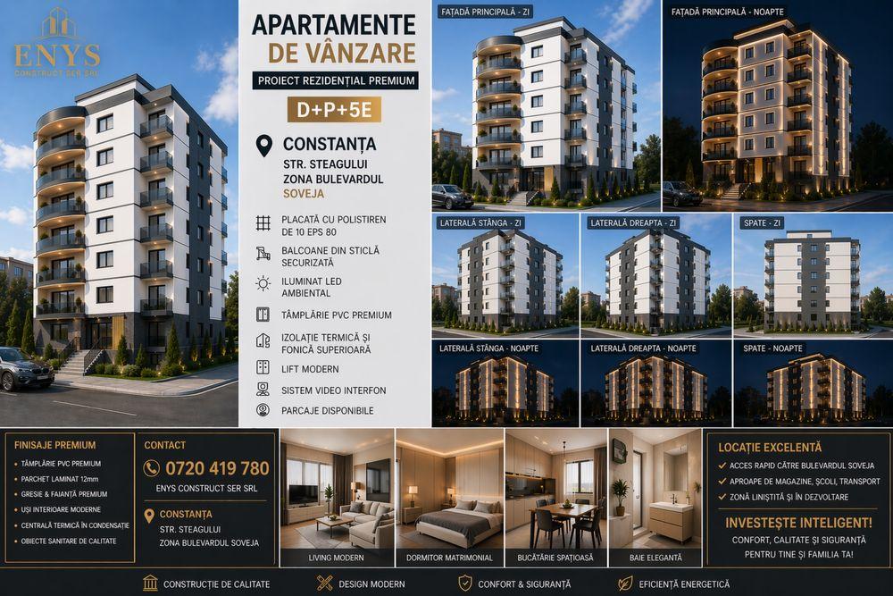BLOC NOU ! Apartamente noi  ! Direct dezvoltator  - BULEVARDUL SOVEJA