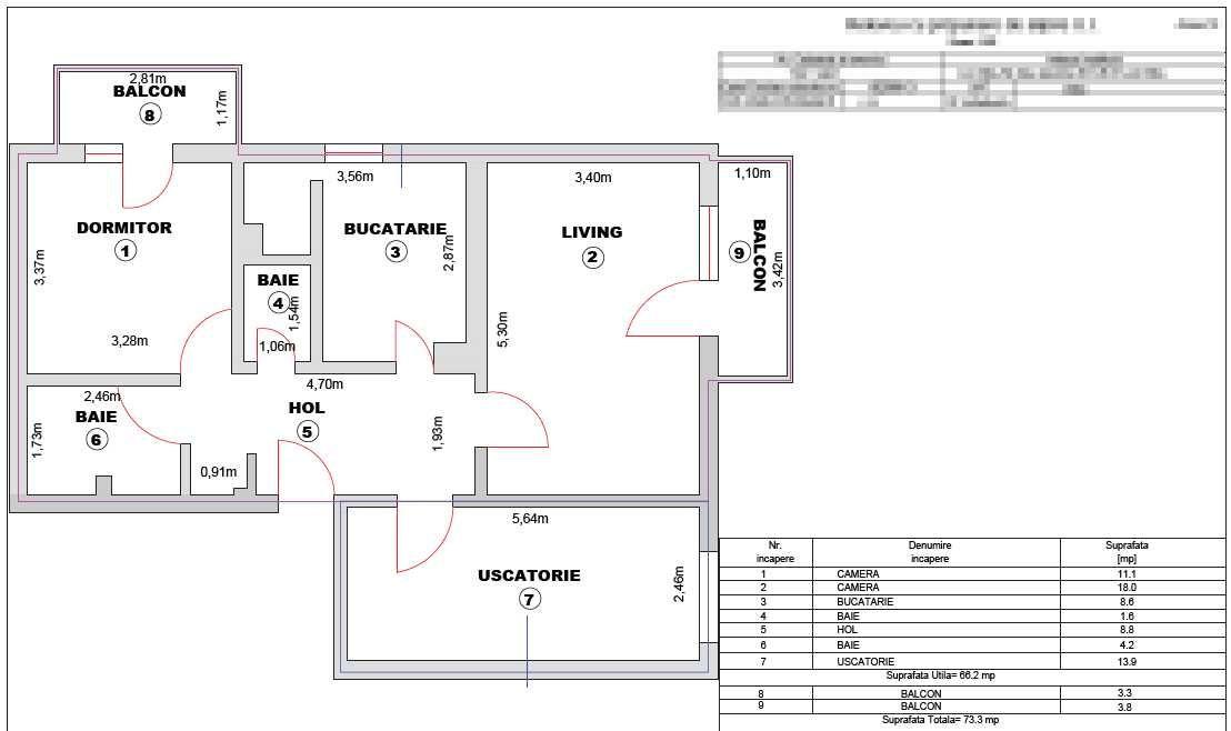 Turnisor - 3 camere decomandat - imagine 1