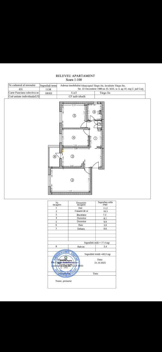 apartament 3 camere - imagine 1