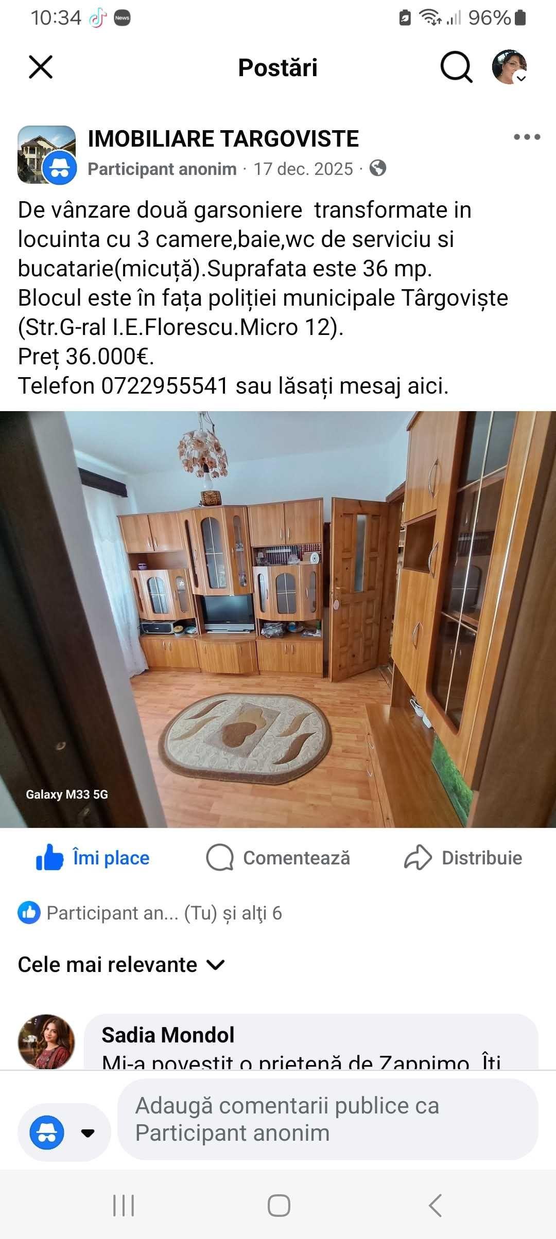 Garsonieră 3camere - imagine 1