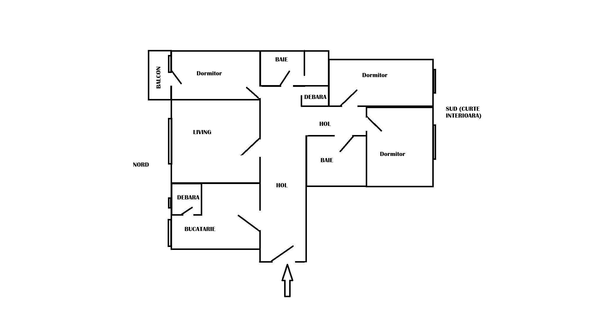 Persoana fizica - Apartament 4 camere 84mp Calea Floresti - Foarte spatios