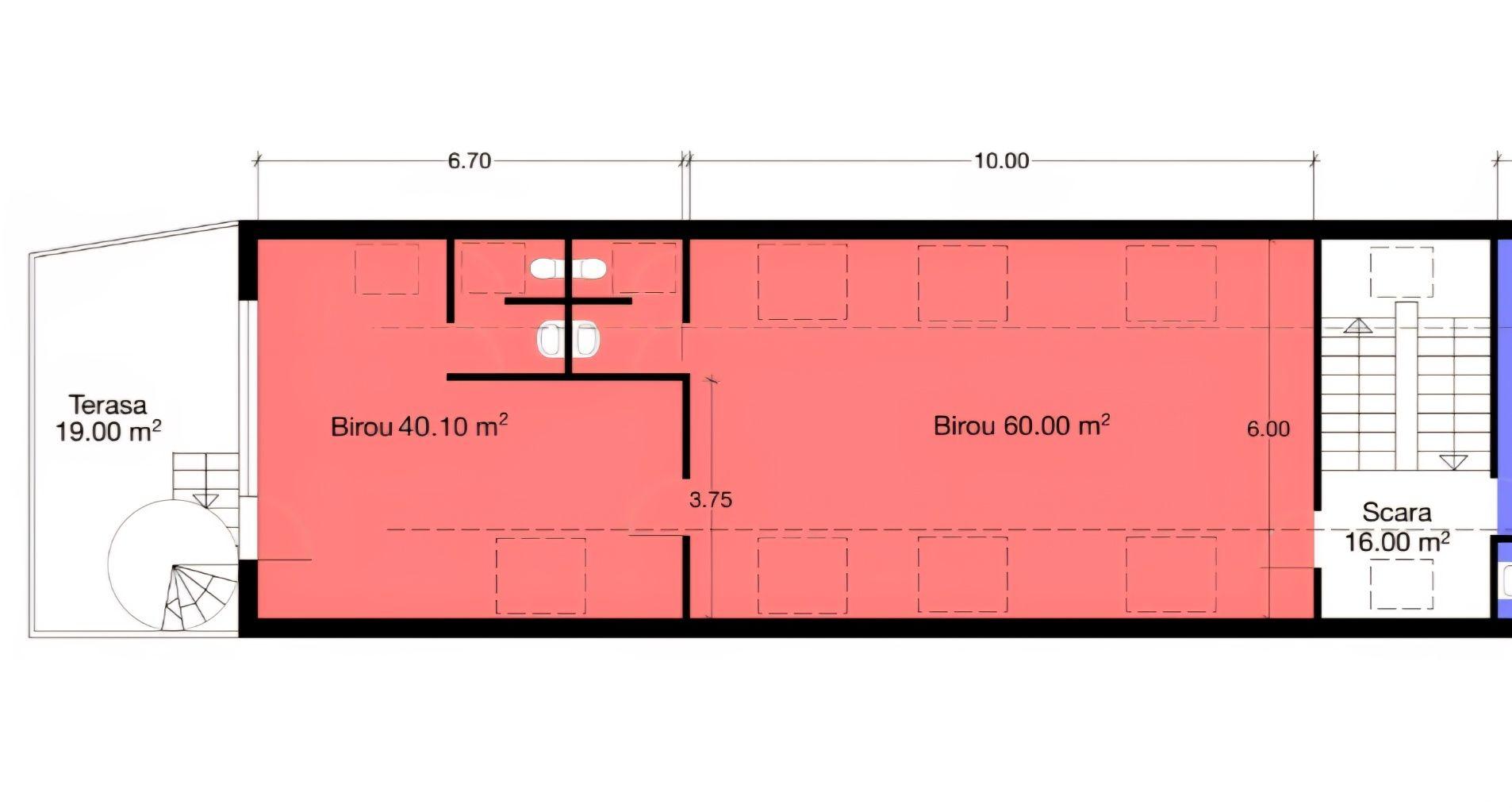 De Închiriat: Spațiu 100 mp | Mansardă Comercială | Zona Universitate - ITM