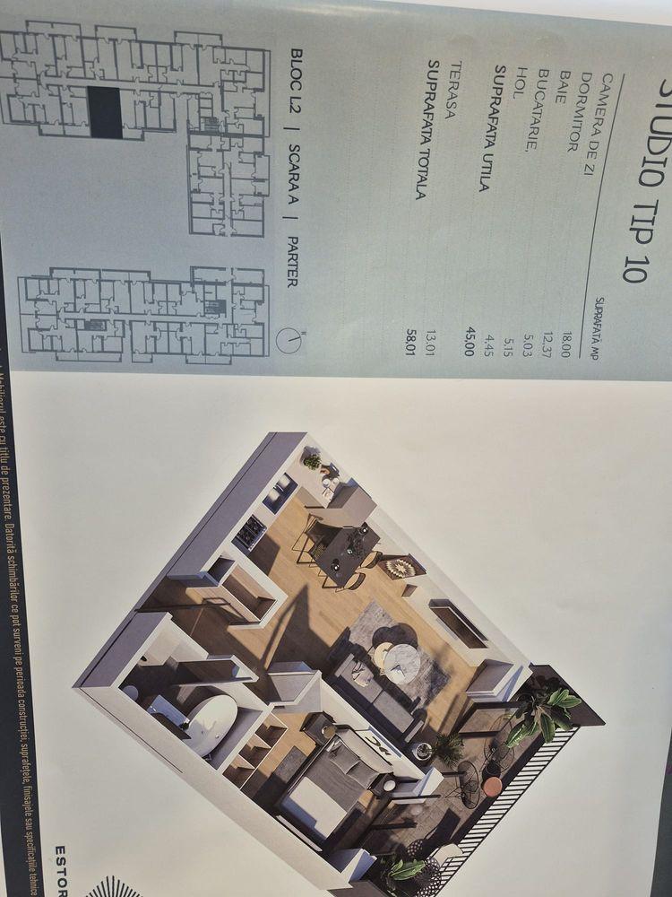 Cesionez apartament 2 camere tip studio, Estoria City