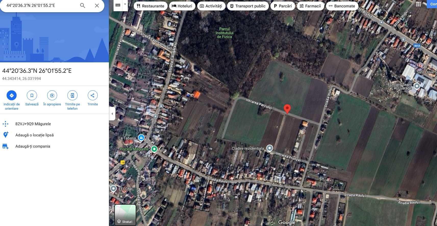 Teren de vanzare 1000 M   Magurele    Ilfov
