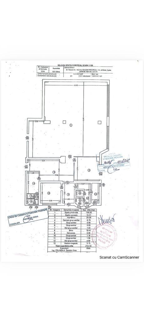 Pacurari/Moara de foc ,la bulevard spatiu comercial 212 mp - imagine 1