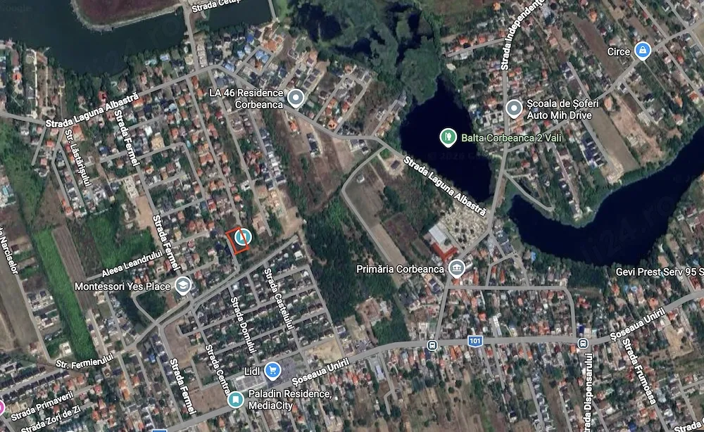 Teren Intravilan 474 mp | Corbeanca Str Laguna Albastra | complex de case, cu utilitati - imagine 1