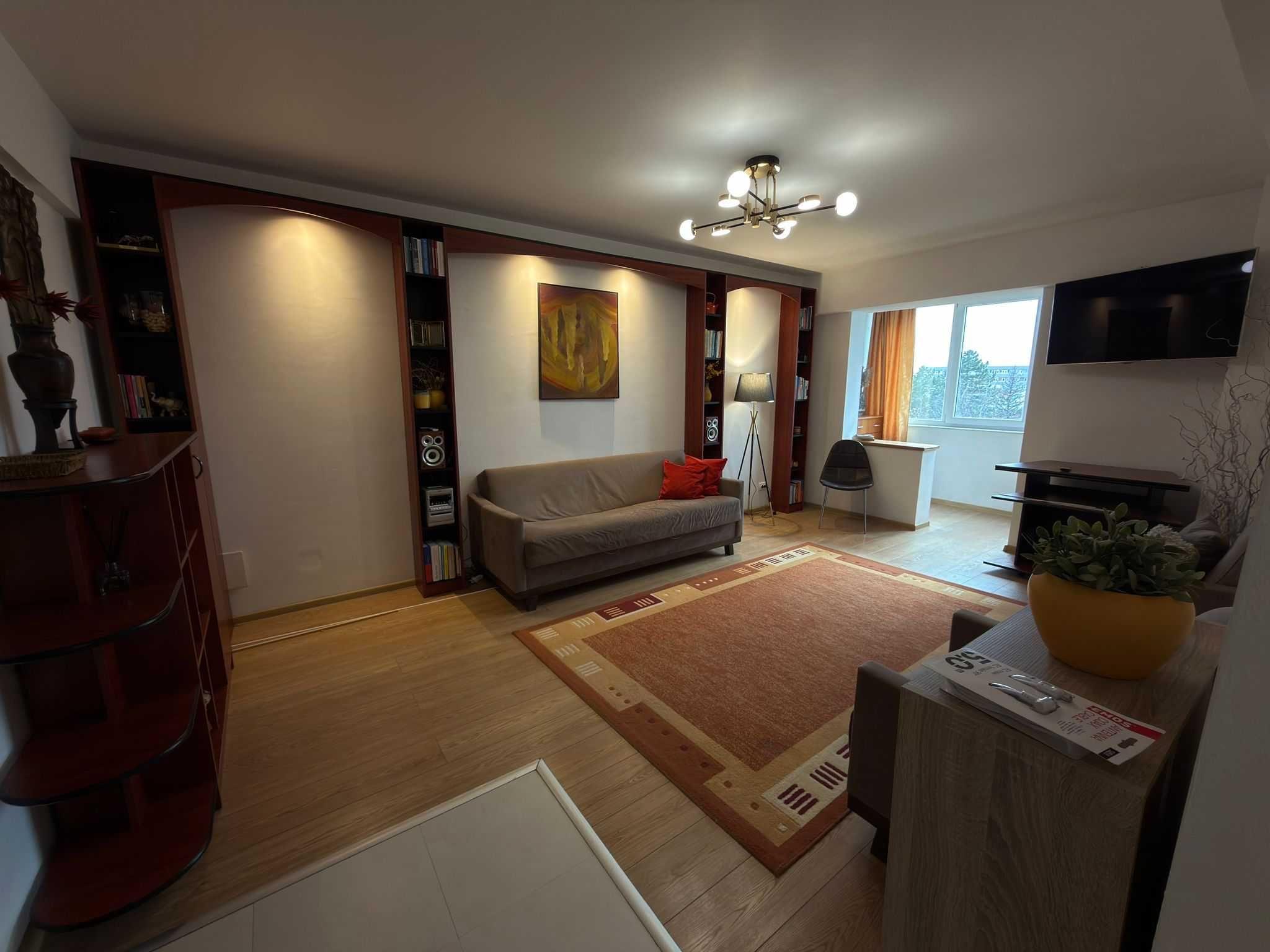 Apartament 2 camere de închiriat, decomandat | Zamca-George Enescu (Bloc Ucatana) | complet utilat și mobilat - imagine 1