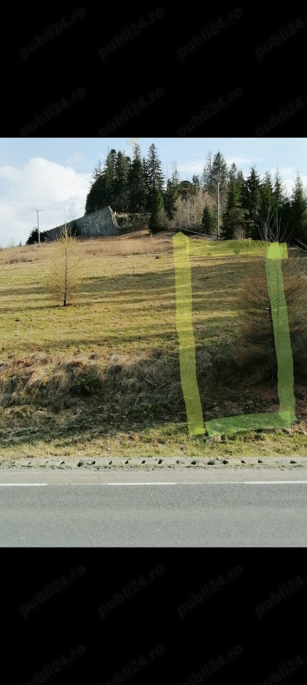 Schimb 6,20 ari teren situat la Piatra Fantanele chiar langa drumul national - imagine 1