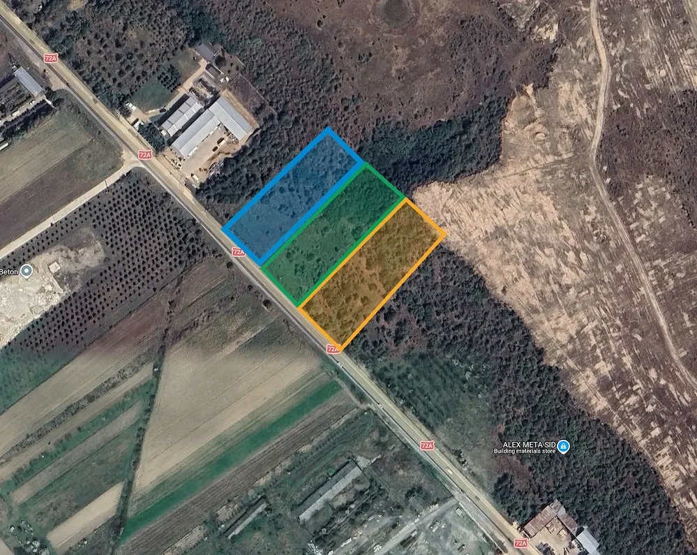 Teren 7.394 mp Dragomirești | Lotizat în 3 parcele | 10 km de Târgoviște