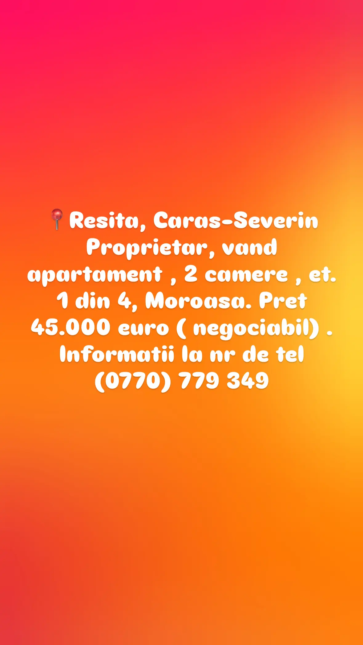 Proprietar vand apartament