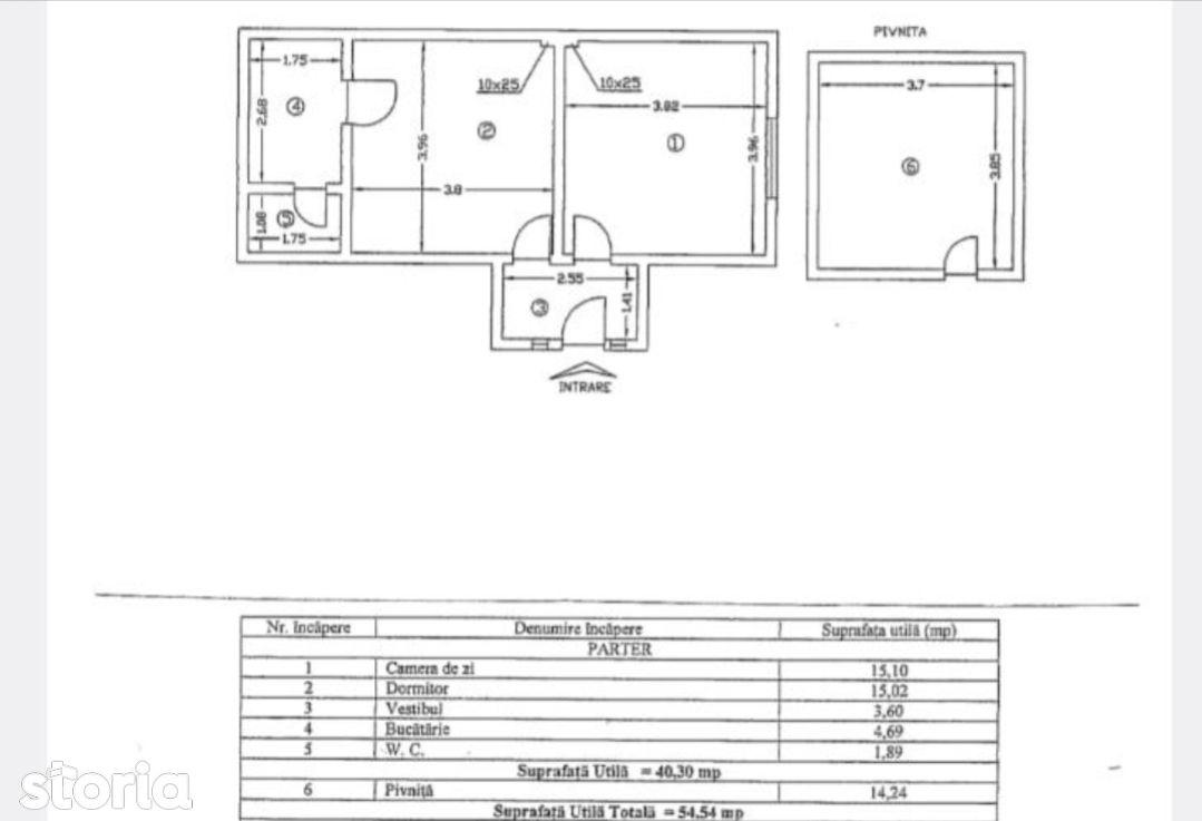 Apartament Gara de Nord curte comuna