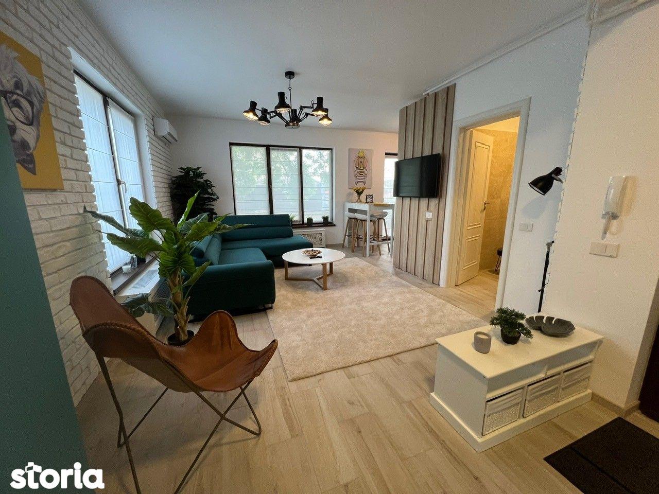 Bazilescu, apartament 2 camere, design arhitect, 2 minute de metrou.