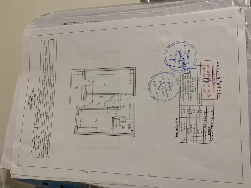 Apartament 2 camere, zona Pallady (Titanul Nou)