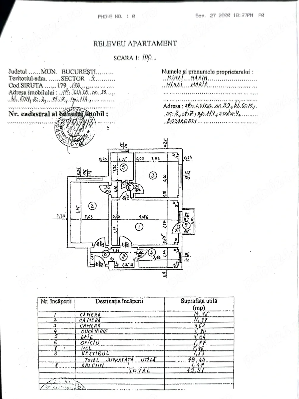 Apartament 3 camere semidecomandat, zona Luica, proprietar - imagine 1