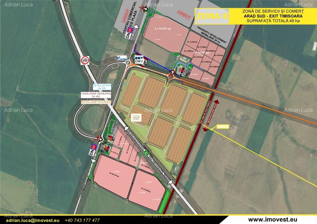 LOCATIE UNICAT. 15.000 mp langa Autostrada A1.  Cu acces direct din giratie. - imagine 1