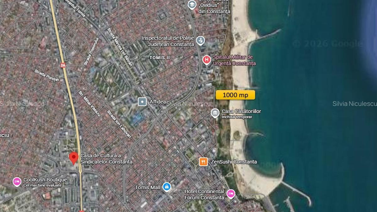 Teren de vânzare – Constanța, Casa Casatoriilor, str. Mihai Eminescu – 1000 mp - imagine 1