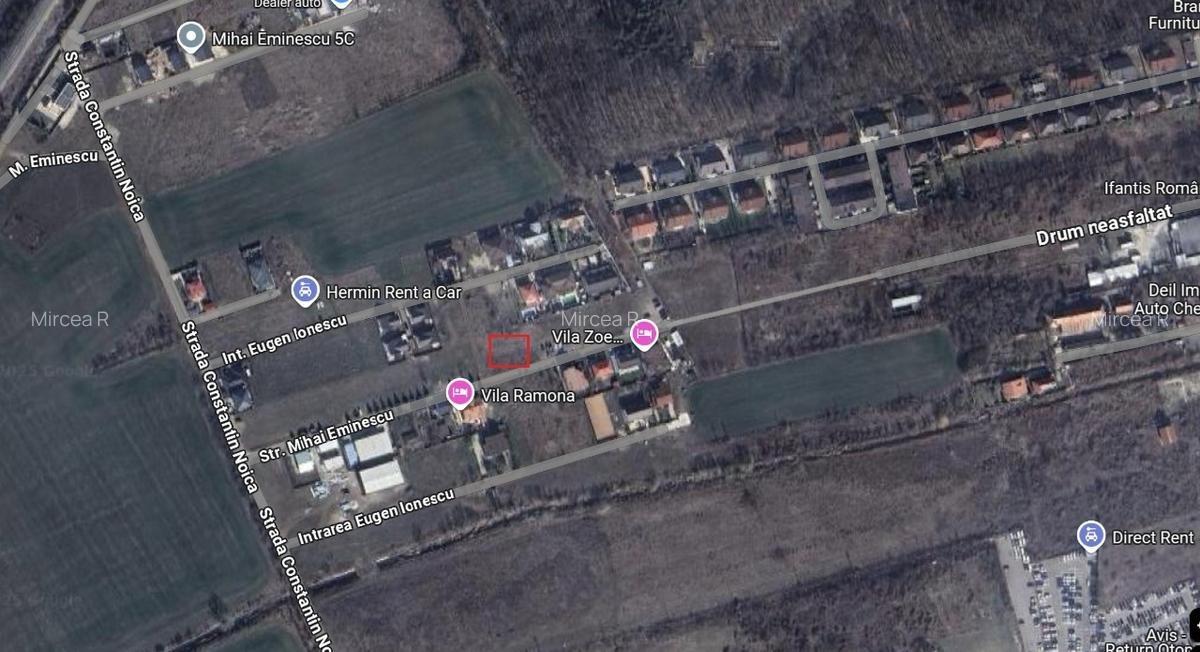 Teren constructii intravilan Otopeni, 906 mp, patrat, la 5 minute de patinoar