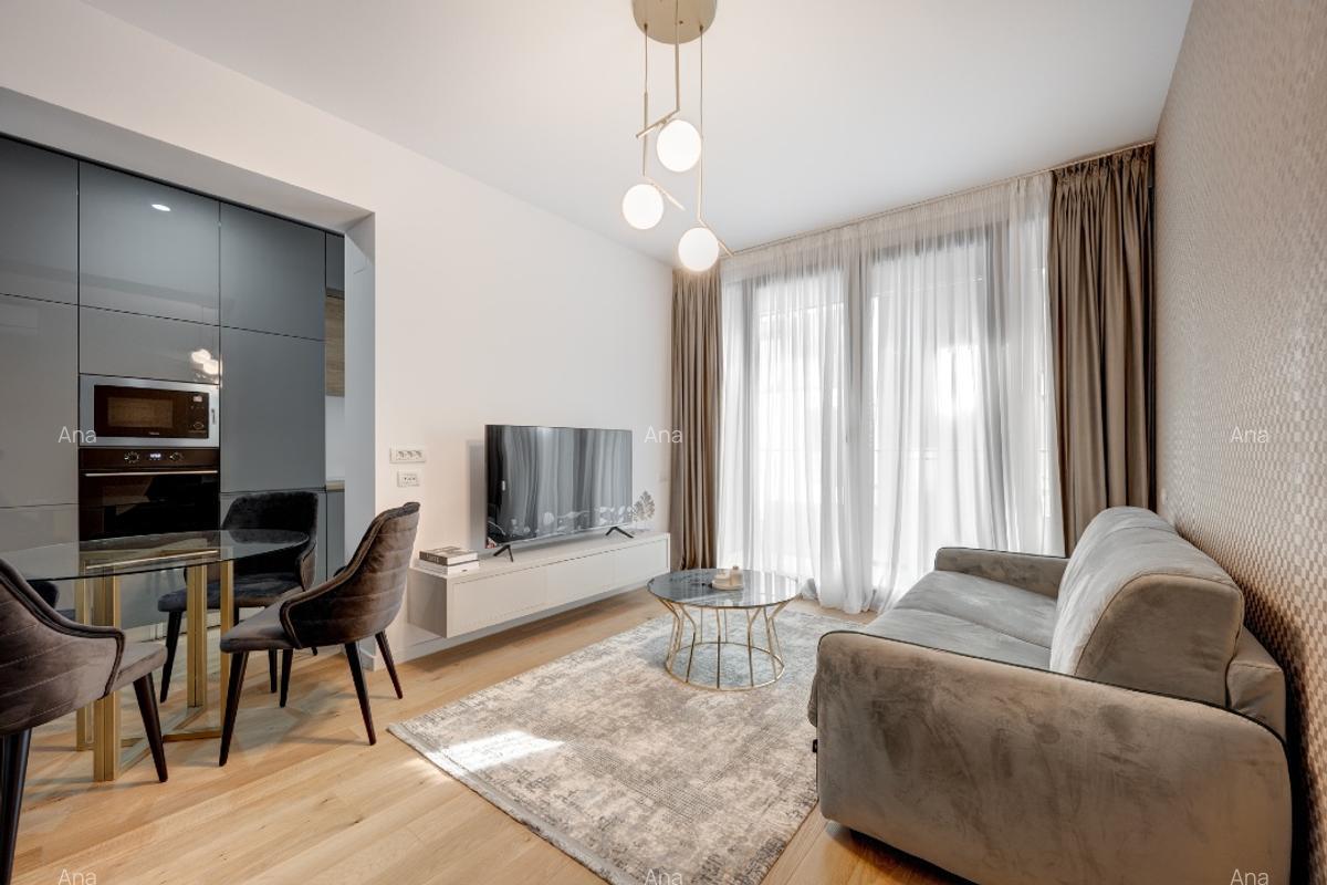 Studio lux Win Herastrau complet mobiliat cu loc parcare subteran