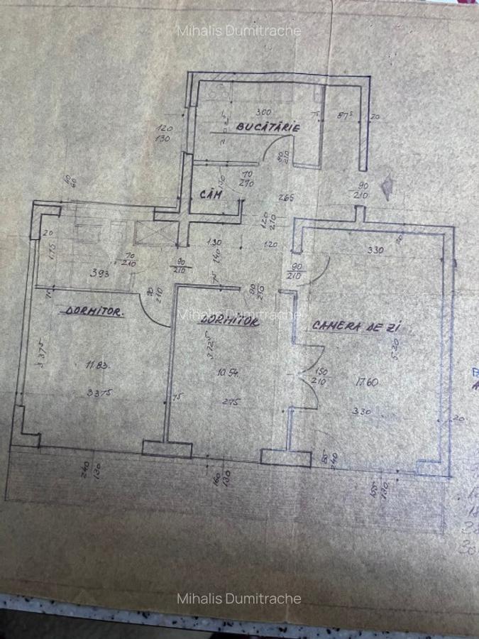 Apartament 3 camere decomandate, 1974, NECESITA RENOVARE