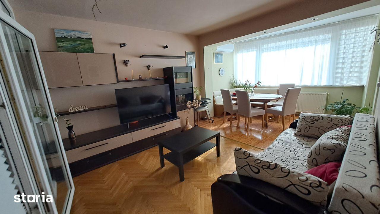 Apartament 3,5 camere, mobilat și utilat, aer condiționat, parcare